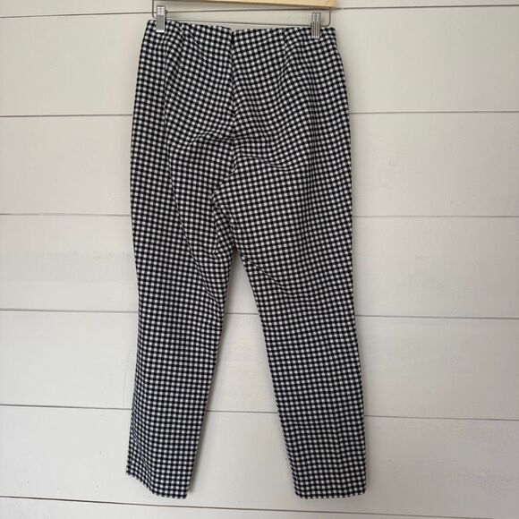 Rag & Bone Women’s 10 Navy Blue Gingham Simone Ankle Pants Office Core Career - Picture 3 of 5